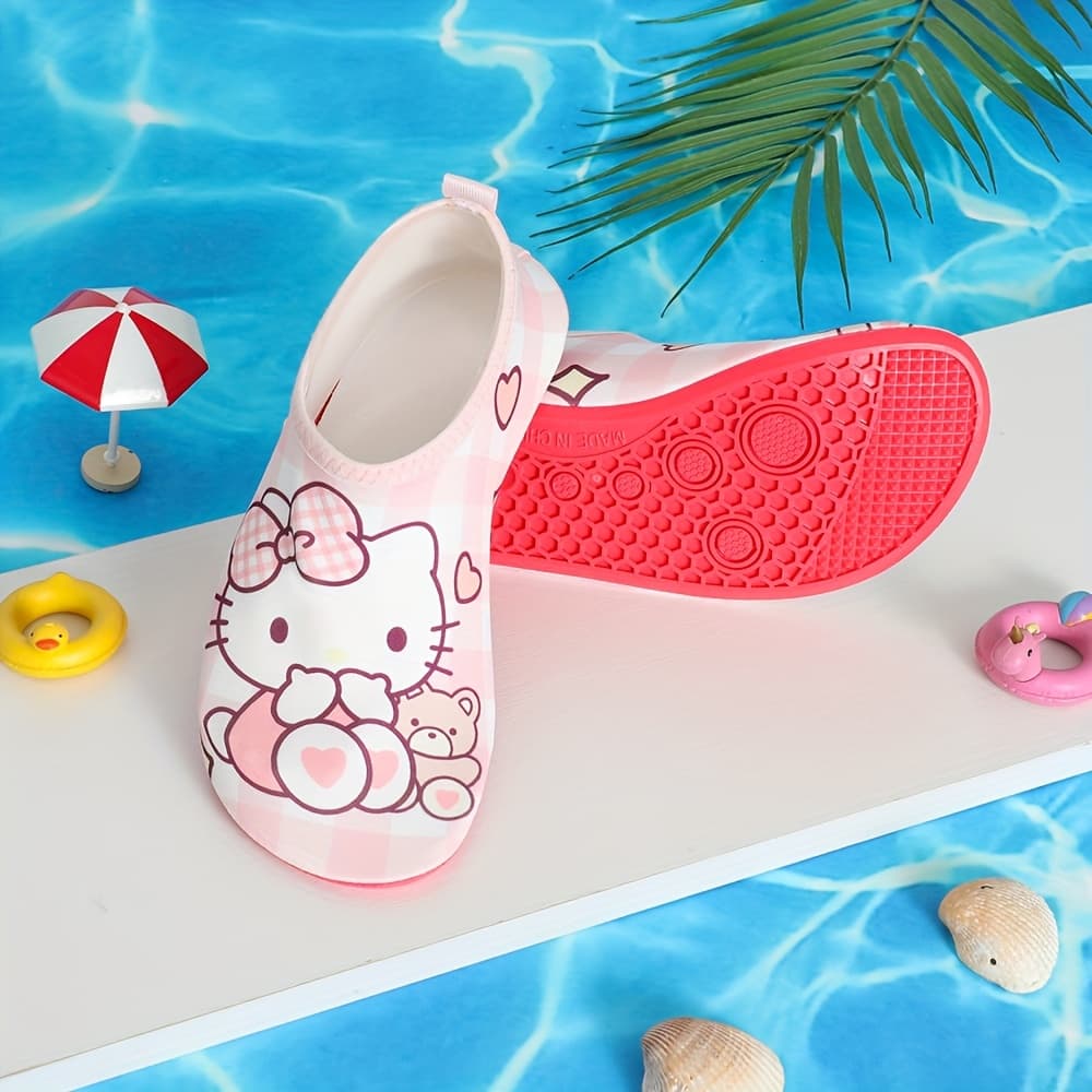 TEMU Hello Kitty With Cute Patterns, Perfect For Babies To The Water At The Seaside, Sold As A Single Pair