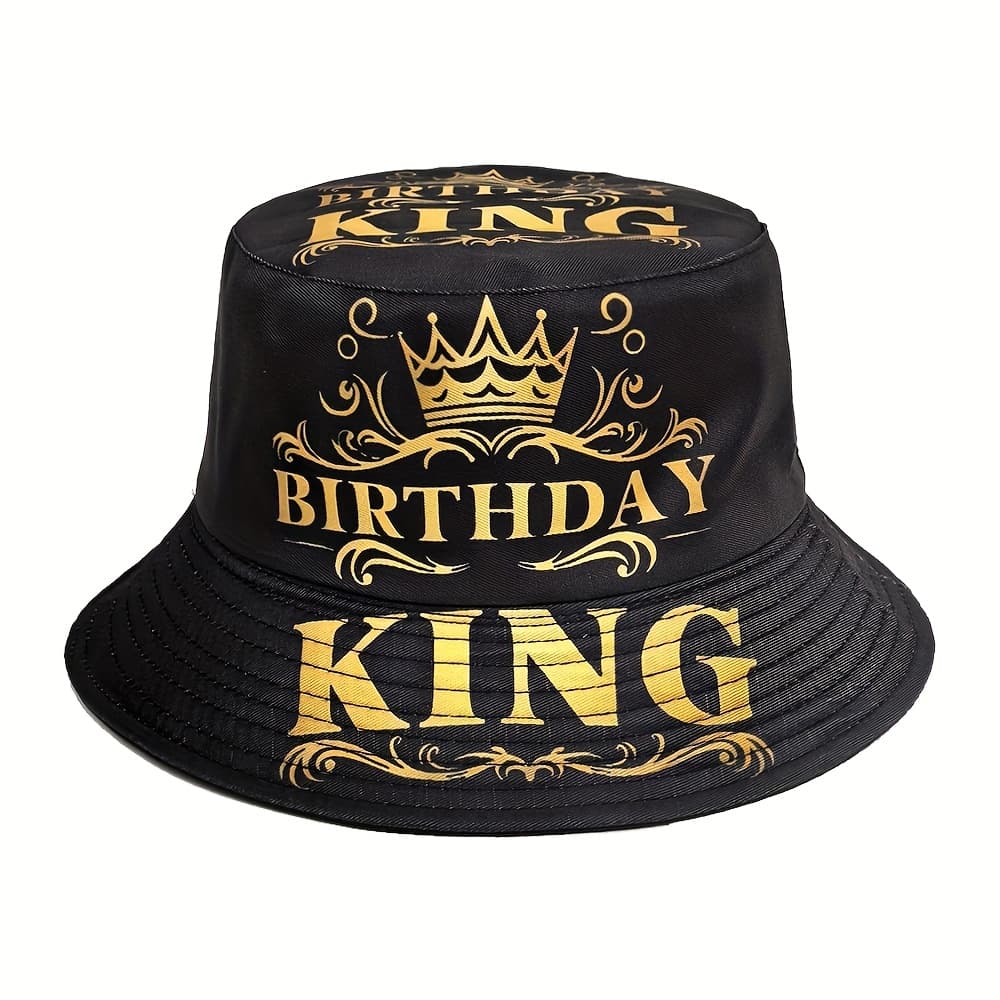 TEMU Birthday Party Hat, Double-sided Outdoor Travel Beach Hat For Men And Women