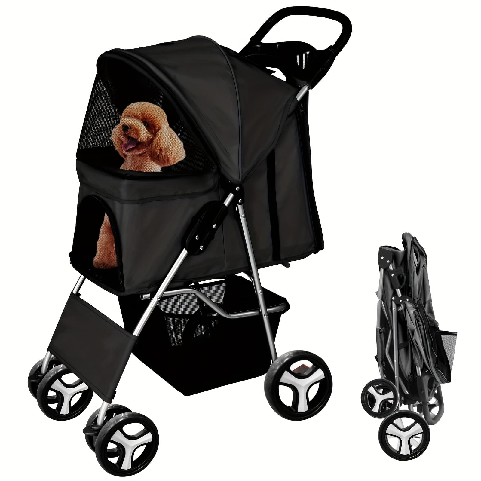 TEMU Pet Stroller Sp02 Foldable With , Display4top