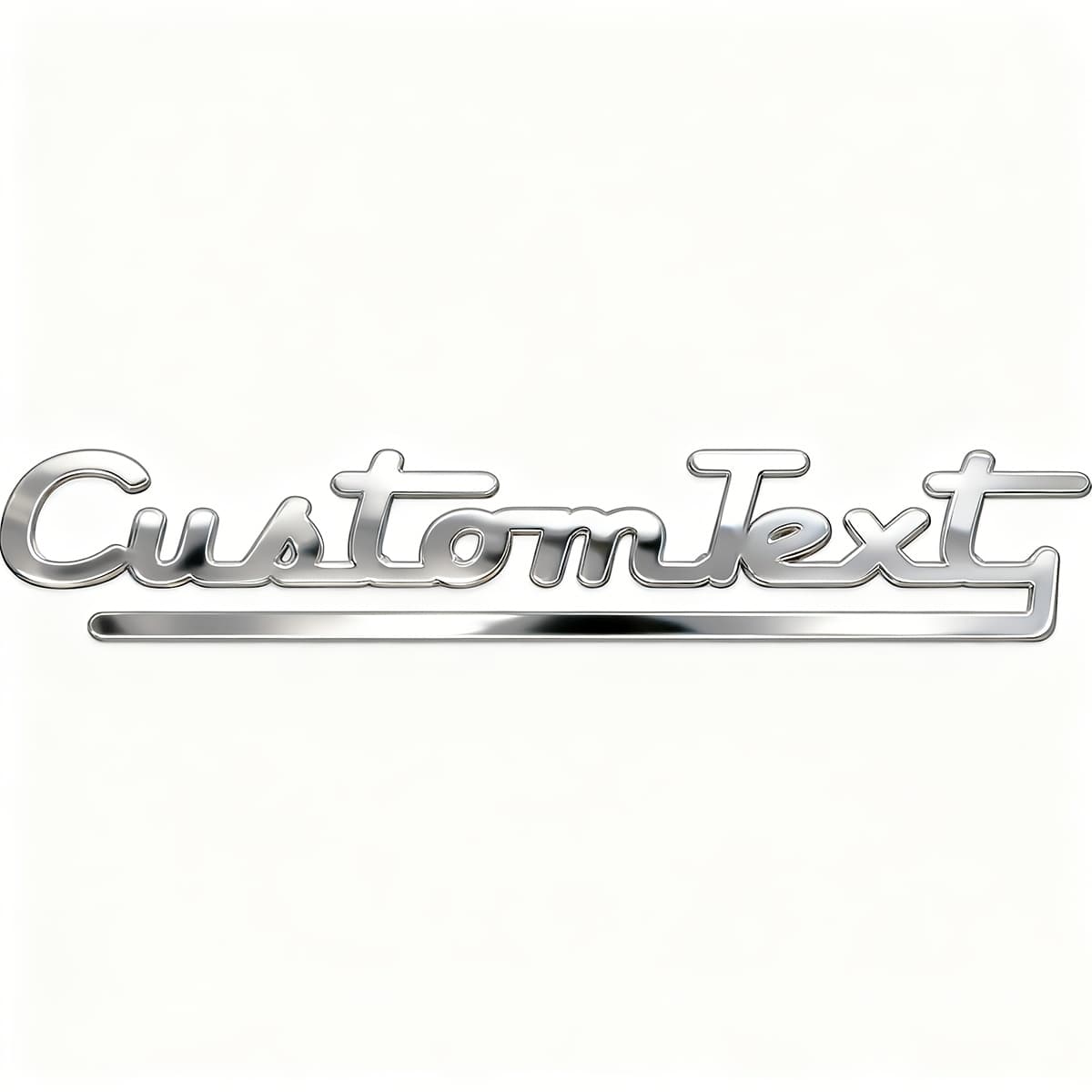 TEMU Custom Personal Font Metal Car Badge Body Trunk Emblem Decor Sticker Auto Waterproof Stainless Motorcycle Truck Boat Guitar Piano Additions,