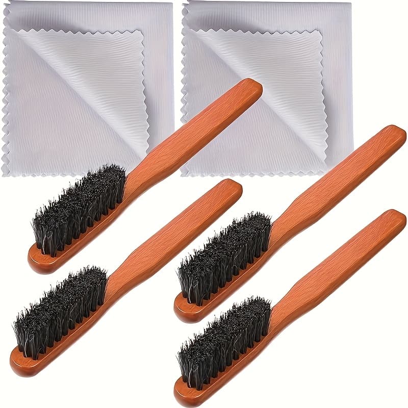 TEMU Silvery Polishing Kit, Includes 4 Brushes And 2 Polishing Cloths, Suitable For Polishing And Detailing Silverware, Plates, And Jewelry. Jewelry