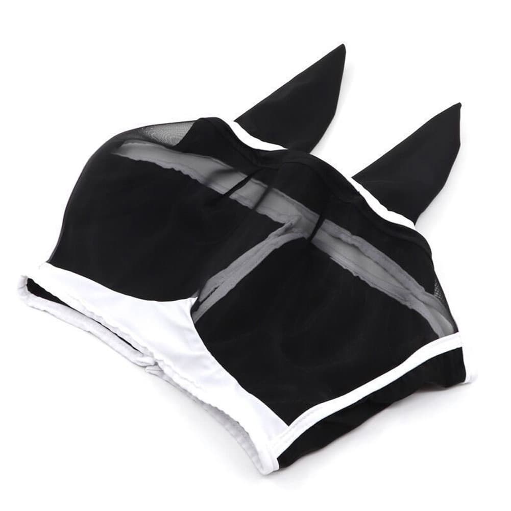 1X(Horse Mask Adjustable Breathable Anti-UV Anti-Mosquito Pet Eye3194