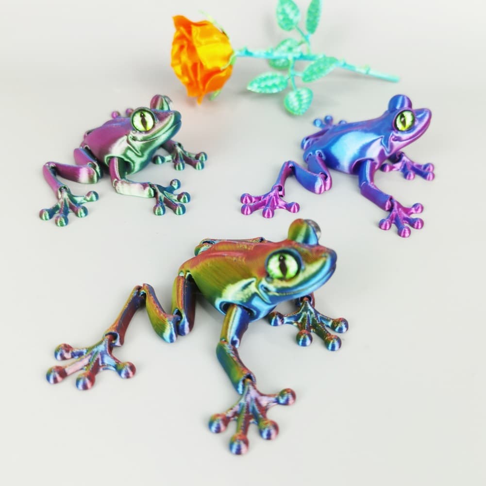 3D Printed Simulated Frog Movable Animal Figurines Toys 3D Printed Toys8913 view 2