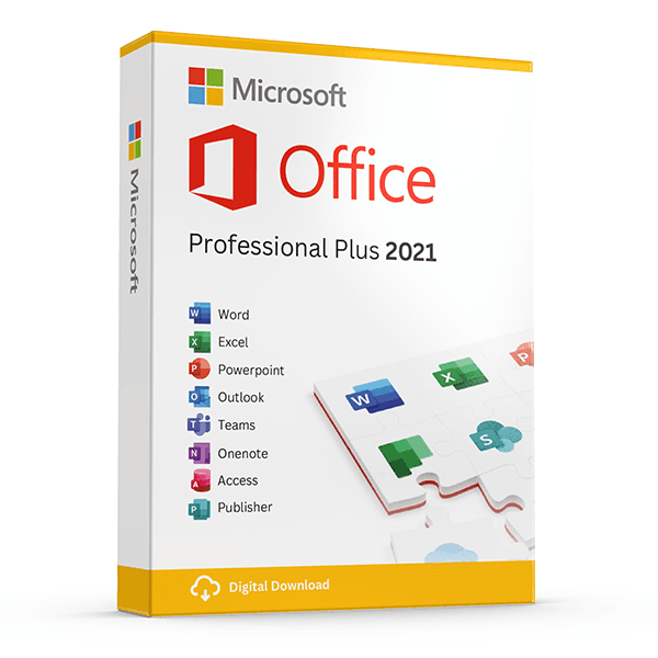 Microsoft Office Professional Plus 2021 Licence Code - Windows 1 PC with account