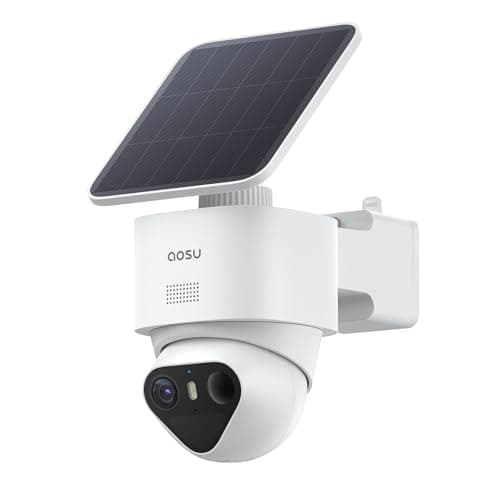 aosu T2 Ultra 4K Solar Outdoor Wireless Security Camera, 8MP 360°PTZ | TrueColor Night Vision, AI Triple Detect, Sound & Light Alarm, 2 Way Audio