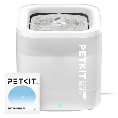 PETKIT Cat Water Fountain, EVERSWEET SOLO SE, 1.85L Ultra Quiet Automatic Cat Drinking Fountain for Indoor Use, Easy-Clean Design with Carbon Filter