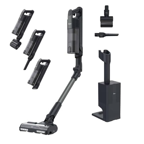 Hoover HF3 Pet Flexi Pro 440W Cordless Vacuum Cleaner Anti-Hair Wrap, 3L Auto-Empty Base, LED Screen, 60 Min Runtime, Park & Go, Double Edge Cleaning