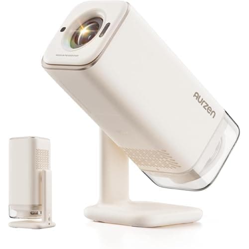 Aurzen BOOM Air Google TV Smart Projector with WiFi and Bluetooth, Portable Projector for Outdoor & Home Movie, 4K Supported, Adjustable Stand, USB-C