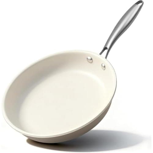 Ceramic Nonstick Frying Pan (28cm) | Aluminum Cookware | with Stainless Steel Handle | PFAS-Free | Non-Toxic | Oven Safe | Induction Ready