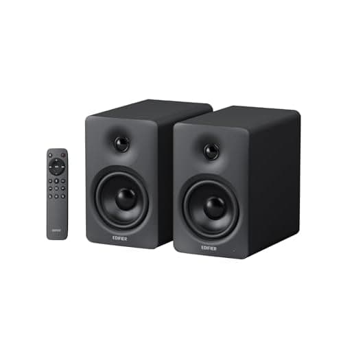 Edifier M90 Bookshelf Speakers, 100W RMS Desktop Speakers, Hi-Res Audio LDAC, Bluetooth 6.0 Compact Speaker, HDMI eARC/Optical/USB-C/AUX Input, SUB