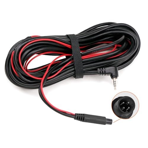 WOLFBOX G840S/G840H/G850/G900/G930 33Feet Rear Camera Longer Replacement Cable for Mirror Dash Cam with WDR