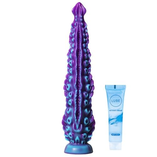 11.2 Inch BBC Dog Dildo Silicone Fantasy Suction Cup Dildo Anal Ease Knot Wolf Alien Monster Cock for Women Men Gay Lesbian and Couples Strap On