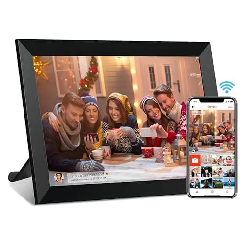 Zedify 10.1 inch Smart Cloud WIFI Digital Picture Frame 1280x800 Full IPS Touchscreen With Free Frameo APP, Easy Share Photos or Videos, Sleep Mode,
