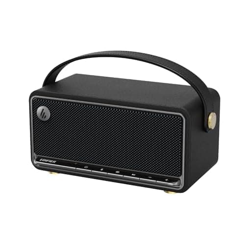 Edifier MP330 Portable Bluetooth Speaker with Hi-Res Audio, 40W RMS, Retro Black