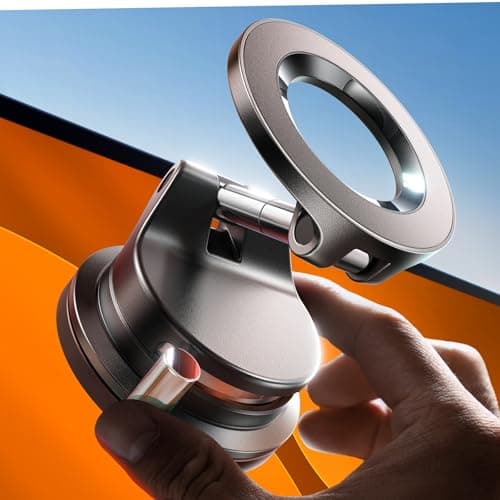 LISEN for Magsafe Car Mount, Magnetic Phone Holder for Car Phone Holder Magnetic [Strong Suction+22xN55] 2026 Upgraded Vacuum Mobile Phone Holder Car
