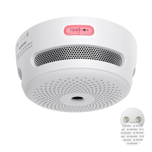 X-Sense Mini Smoke Alarm for Home with Magnetic Mount, XS01, 1-Pack | 10-Year Battery，LED Indicator & Silence Button, Conforms to EN 14604 Standard