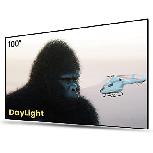 AWOL VISION 100" UST Projector Screen for Bright Day Light Using, 85% Ambient Light Rejecting (ALR) Fresnel Projector Screen for Ultra Short Throw
