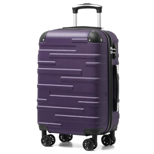 COOLIFE Carry on Suitcase 20 inch, EasyJet Cabin Luggage with TSA Lock,56cm | Lightweight & robust ABS Hardshell, 360° spinner wheels, YKK-zipper,