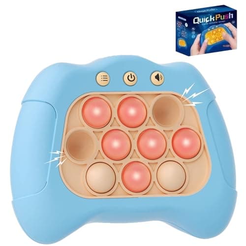 Fast Push Pop Game Sensory Fidget Toys, Quick Light Up Popping Game, Handheld Machine For Ages 4-8, Christmas Stocking Filler Gift for Kids Boys Girls
