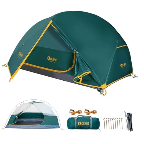 Camping Tent, Ultralight Dome Tent, Waterproof and Windproof, Suitable for Three/Four Seasons, Compact Size, Ideal for Hiking, Camping and Outdoor