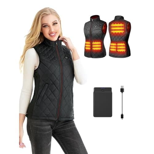 Heated Vest for Women,Heated Gilet with Battery, Heated Jacket Body Warmer