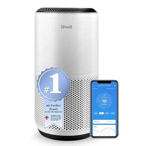 Levoit Smart HEPA Air Purifier for Bedroom Home, CADR 400m³/h, 166m² | Alexa & APP, Air Quality Sensor with Auto Mode, Removes 99.97% Pollen Allergy