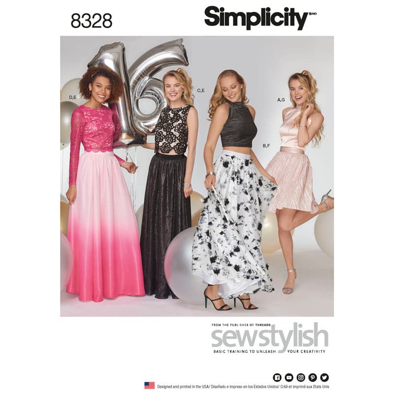 Simplicity Sewing Pattern 8328 (D5) - Misses Special Occasions Dress 4-12 8328.D5 4-12