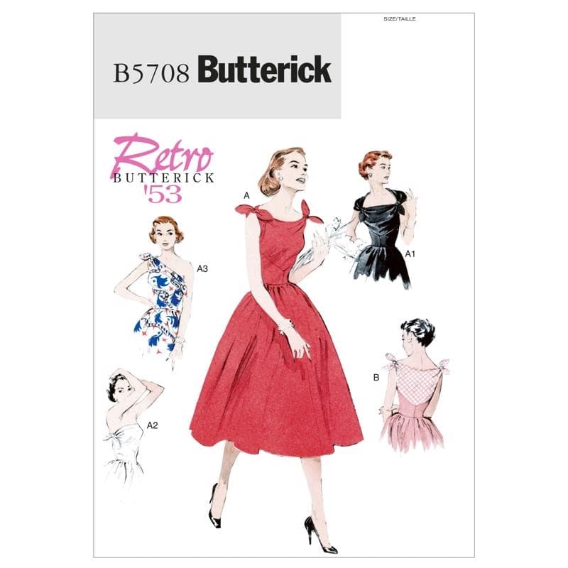 Butterick Sewing Pattern 5708 - Misses Dress 6-14 B5708A5 6-14
