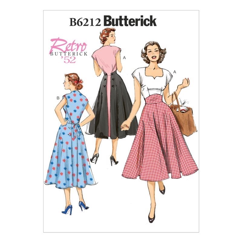 Butterick Sewing Pattern 6212 (E5) - Misses Dress 14-22 B6212E5 14-22