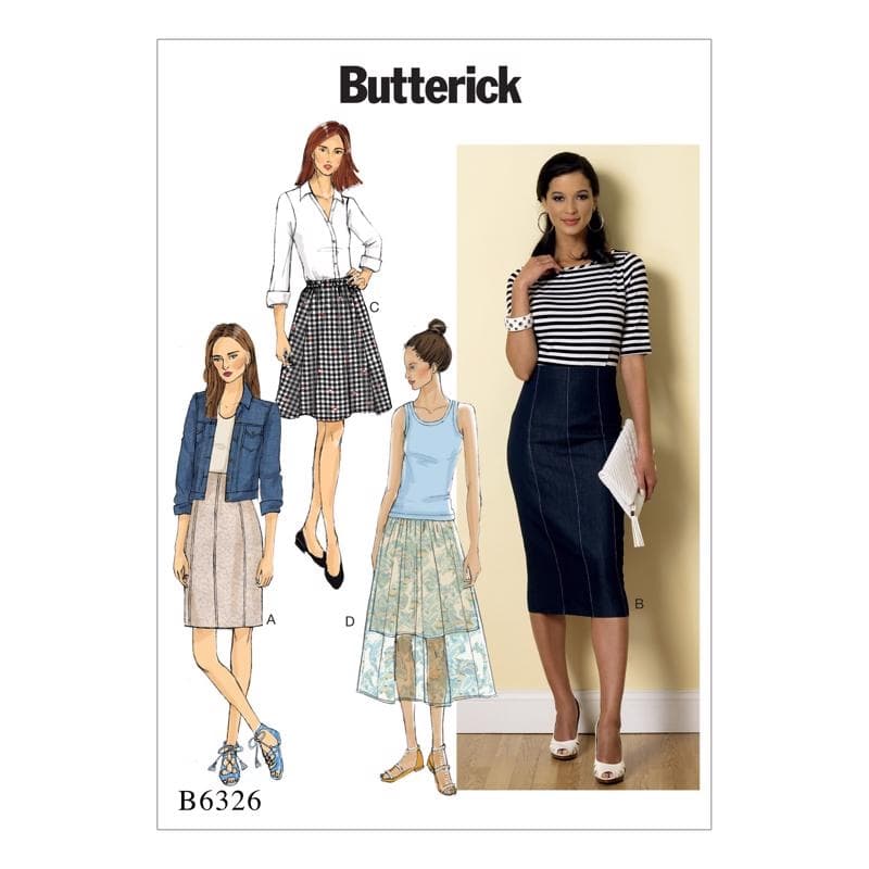 Butterick Sewing Pattern 6326 (F5) - Misses Skirts 16-24 B6326F5 16-24