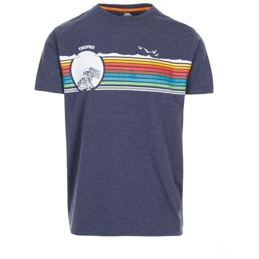 Trespass Mens Lakehouse T-Shirt (Navy Marl) - Size 2XS