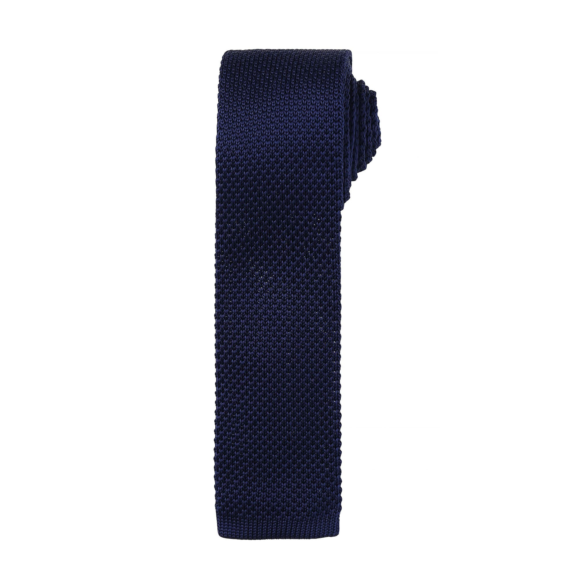 Premier Mens Slim Textured Knit Effect Tie (pack of 2) (navy) - One Size | Premier Sale | Discount Designer Brands