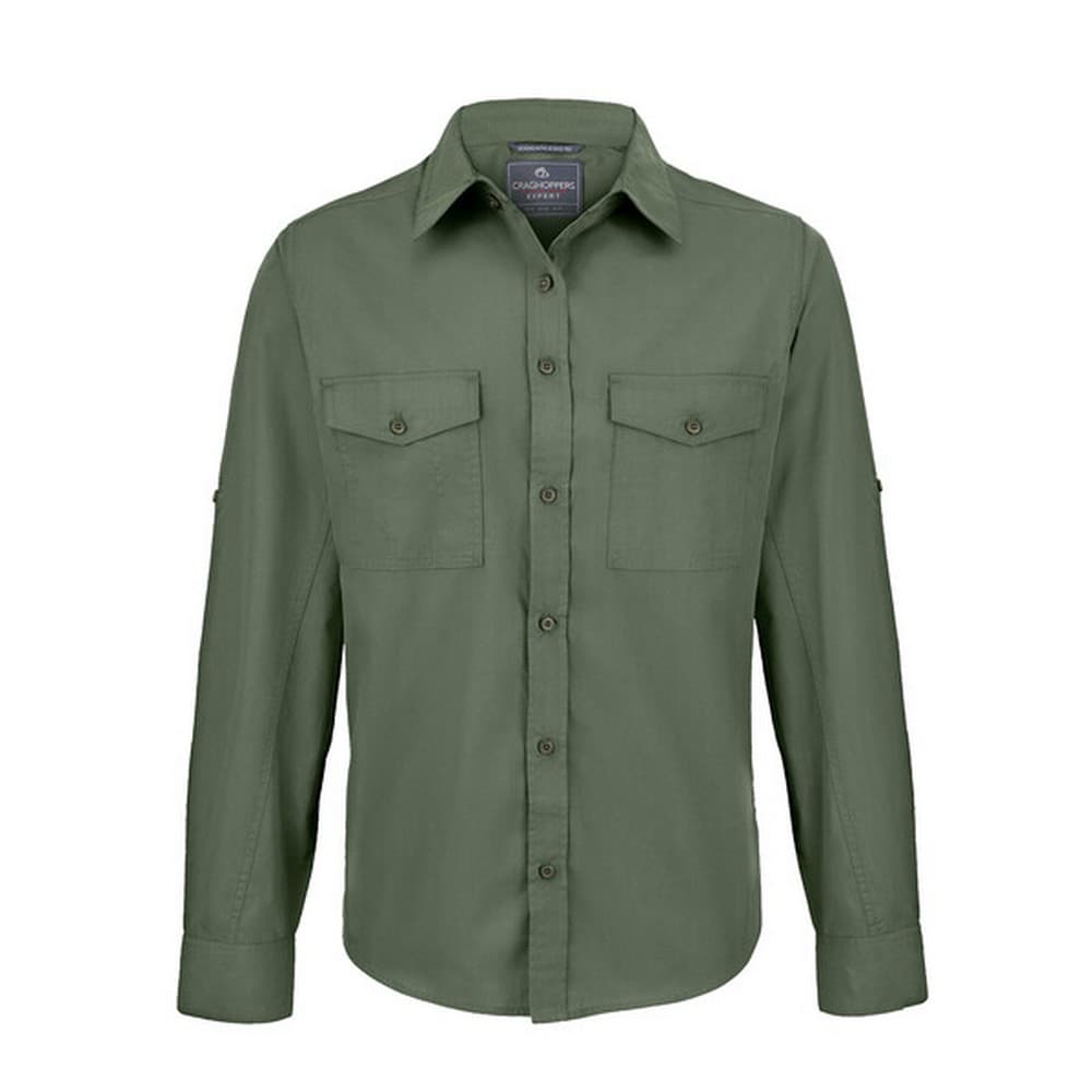 Craghoppers Mens Expert Kiwi Shirt (Dark Cedar Green) - Size Medium | Craghoppers Sale | Discount Designer Brands