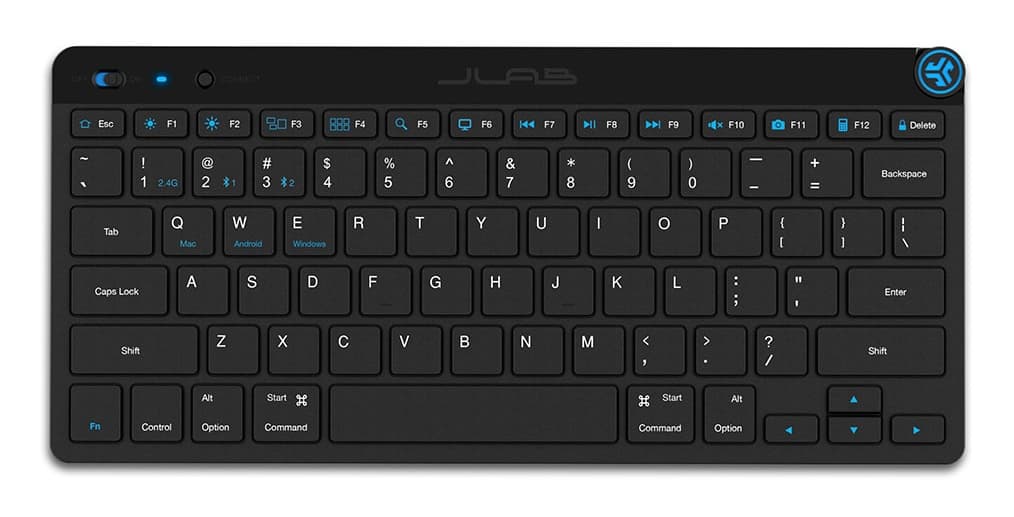 JLab GO keyboard Universal Bluetooth QWERTY English Black