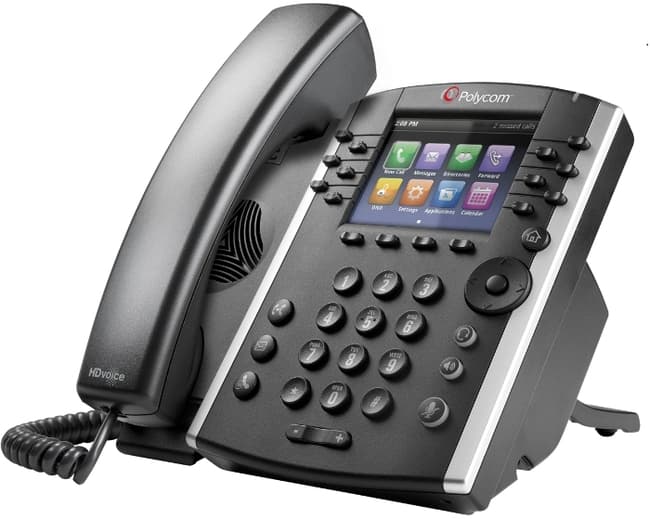 HP Poly VVX411 12-line VoIP Phone Gigabit HD Voice 20 POE Without Powe