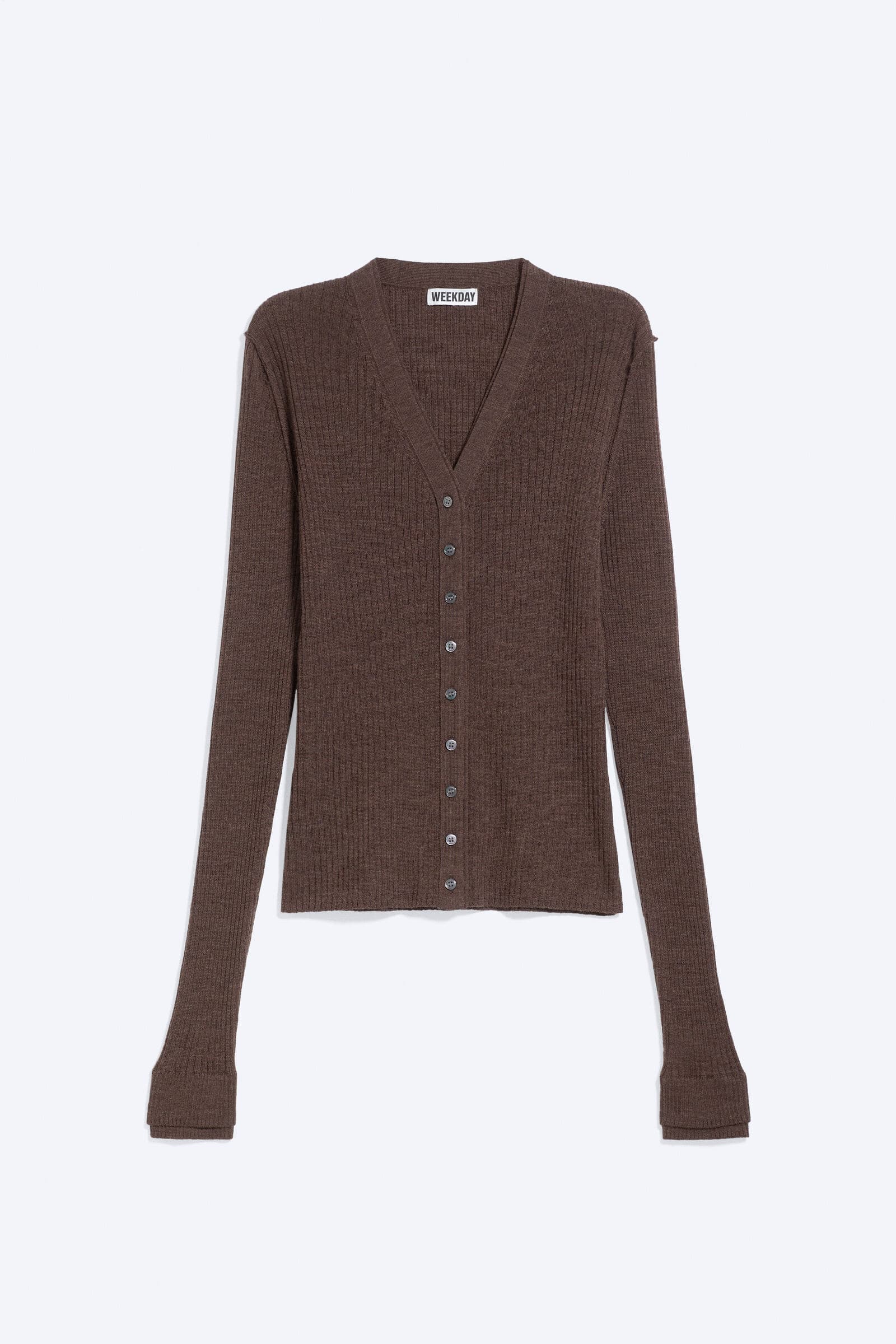 V-neck merino cardigan