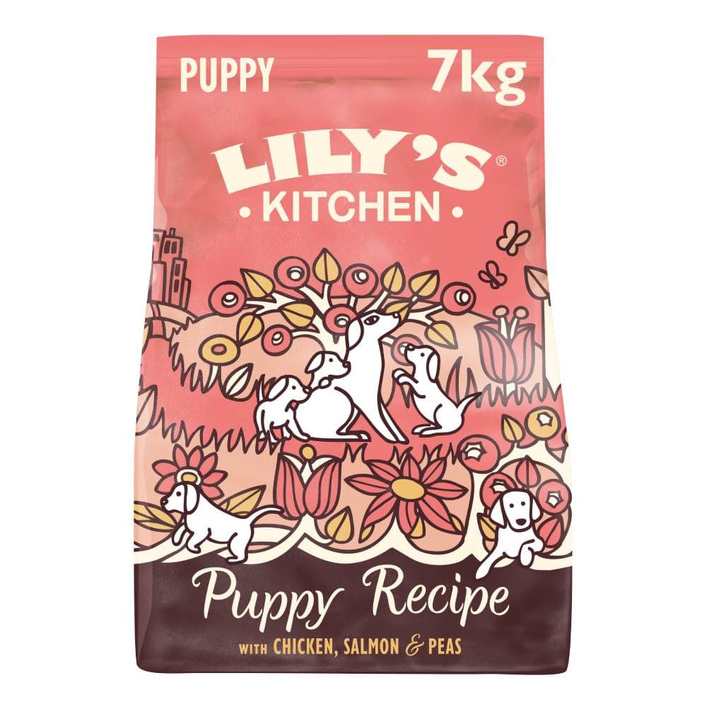 Lily's Kitchen Dry Dog Food Economy Packs - Puppy Chicken, Salmon & Peas (2 x 7kg)