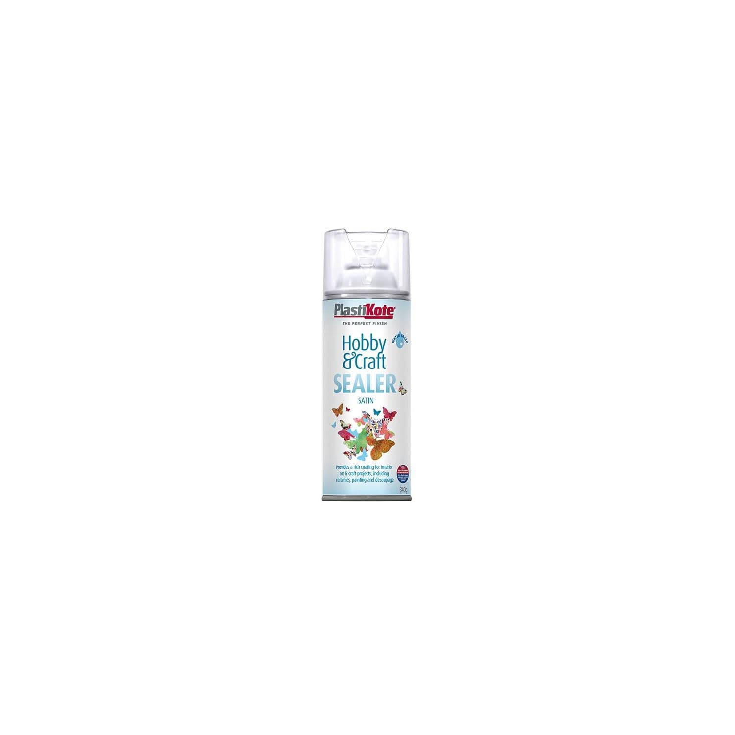 Plastikote Hobby & Craft Sealer Spray Clear Satin 400Ml