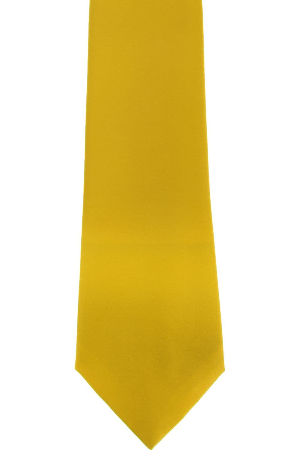 Premier Men's Plain Satin Tie (Narrow Blade) Pack of 2 in Lemon