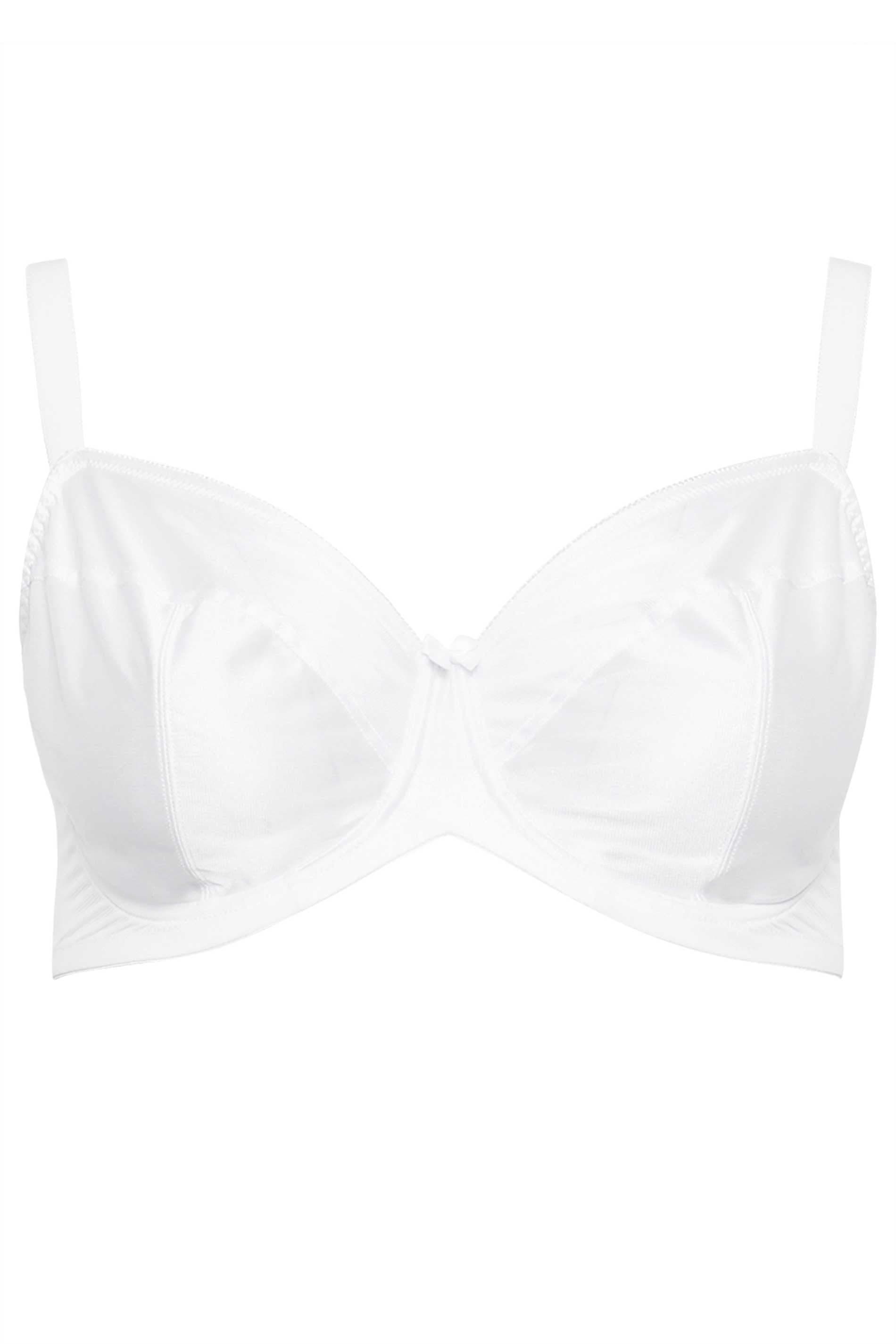 Yours Women's Non-Padded Underwired Bra in White | Size: 46H