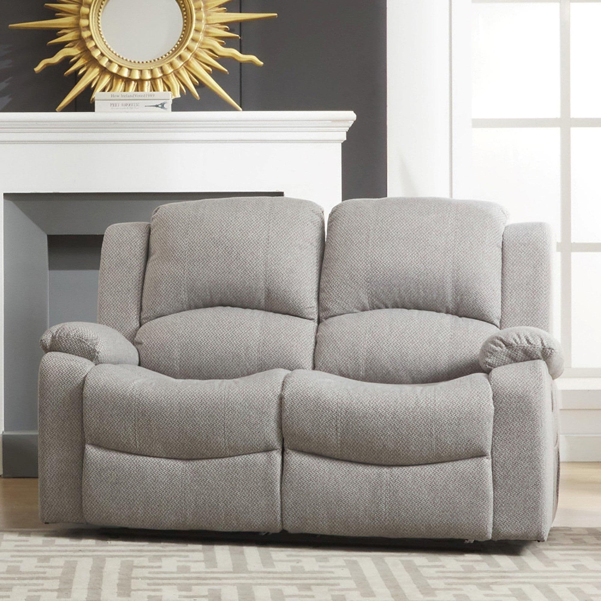 Artemis Home Marldon 2 Seat Electric Reclining Sofa in Light Grey