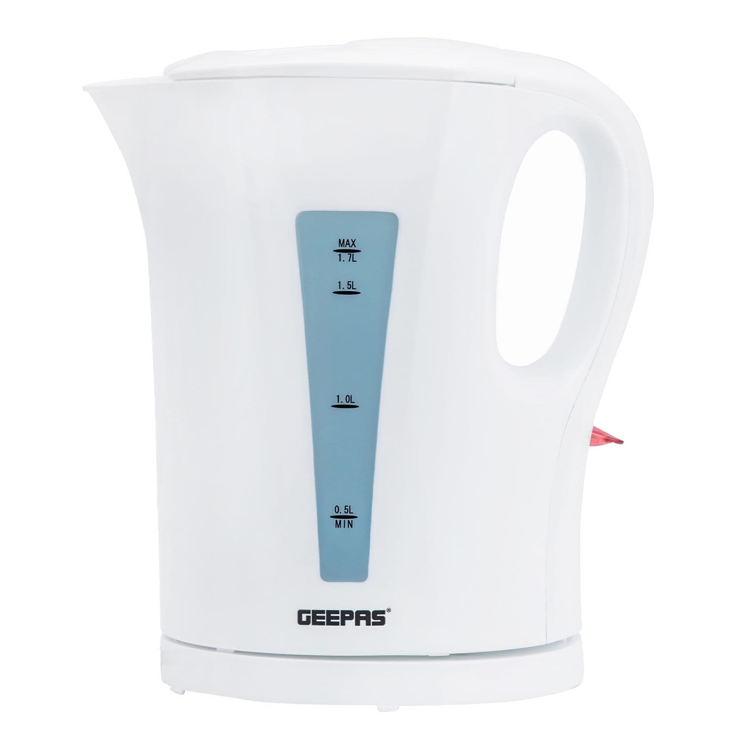 Geepas 1.7L Cordless Electric Kettle Fast Rapid Boil Jug 2200W in White