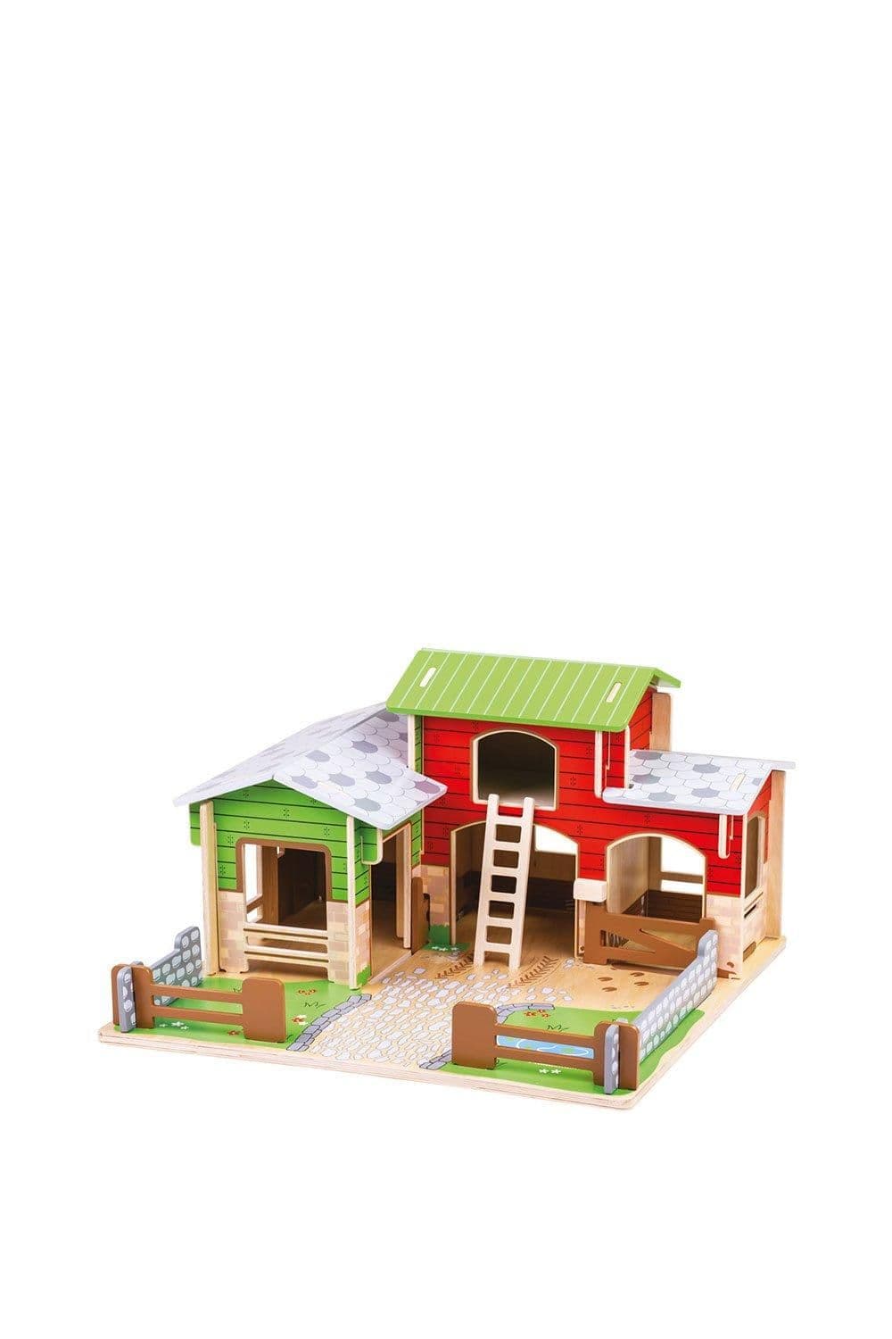 Bigjigs Toys Cobblestone Farm Playset