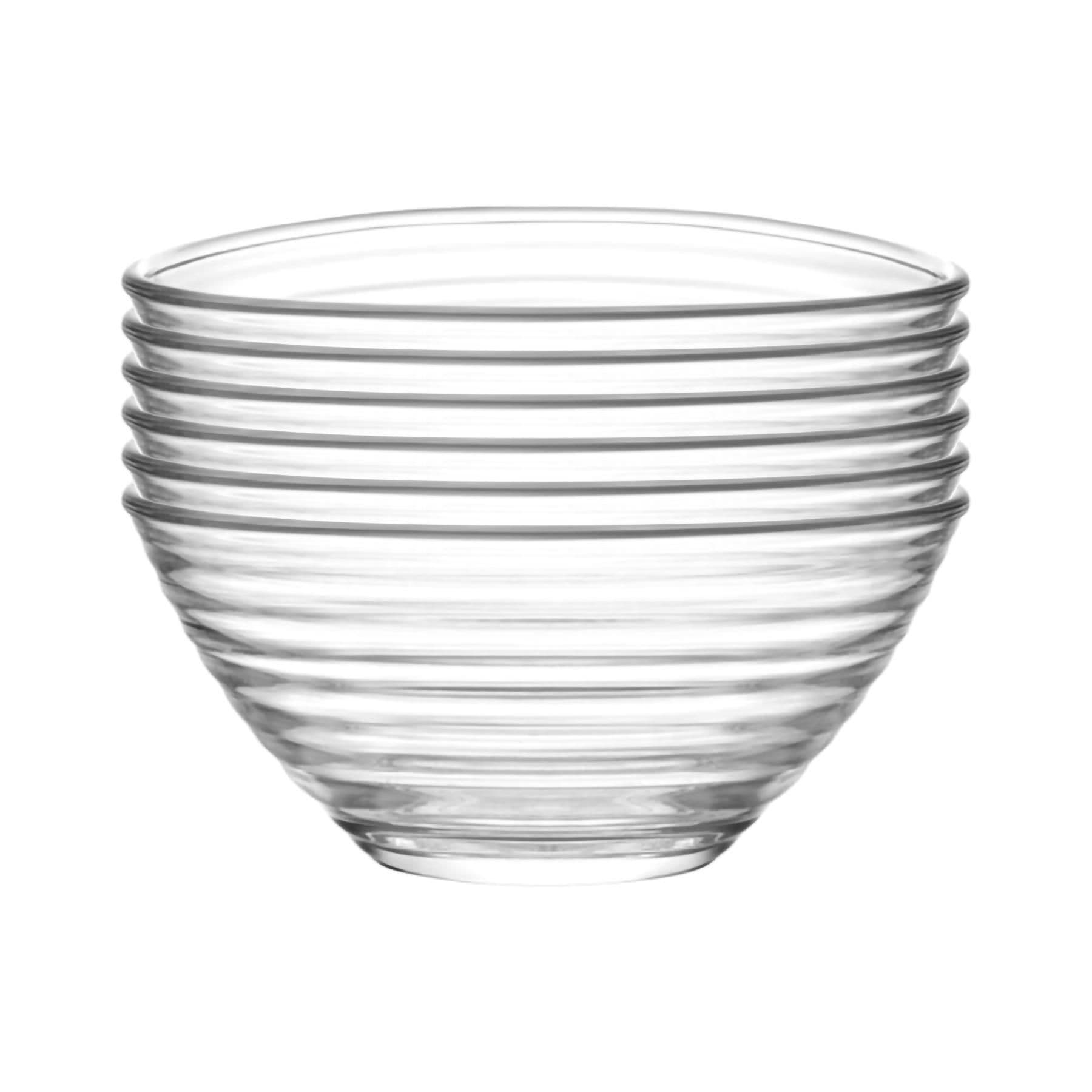 LAV Derin Glass Serving Bowls 7cm Pack of 6 in Clear