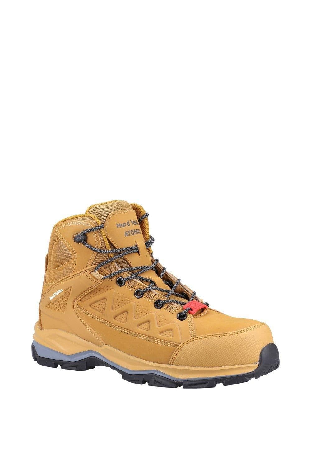 Hard Yakka 'Atomic' Safety Boots in Light Tan | Size: 9