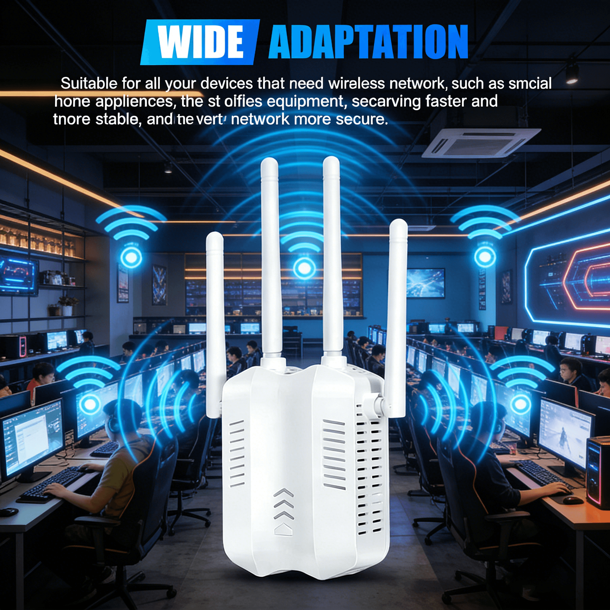 Dual Band WiFi Signal Extender Amplifier Range Repeater Internet Booster UK Plug