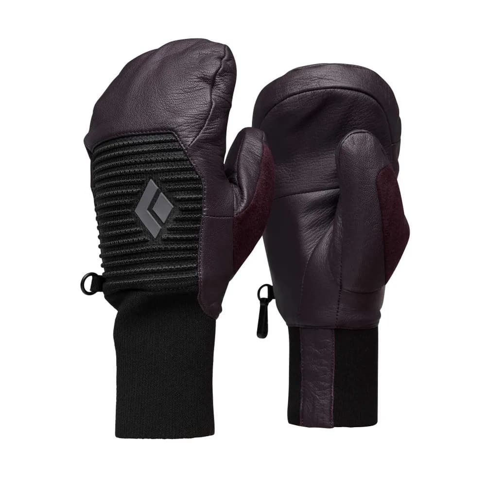 Women's Session Knit Mitts : Color - Bordeaux-Red, Size - XS