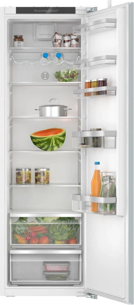 Bosch KIR81VFE0G Series 4 Built-In Larder Fridge, Fixed Hinge, E Rated, Integrated