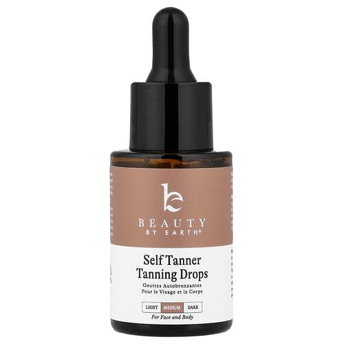 Beauty By Earth, Self Tanner Tanning Drops, Medium , 1 fl oz (30 ml)