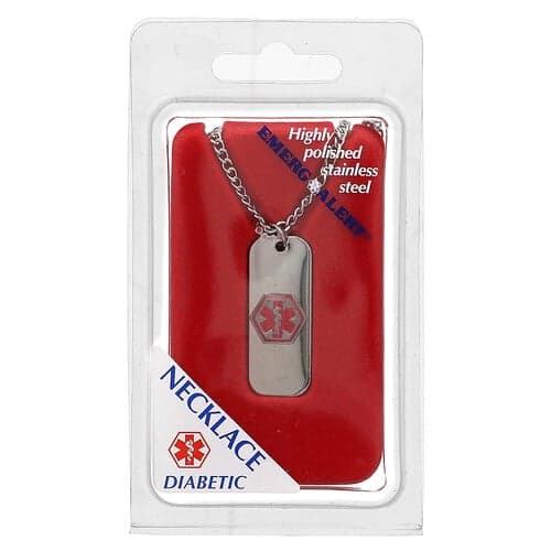 Emerge-Alert, Medical Necklace, Diabetic, 1 Count